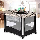 (ヘラサ)Herasa　ベビーベッド 折りたたみ　旅行ベッド　オシャレ　ポータブル 　転覆・防止　おむつ交換台が付き　ミニベビーベッド　コンパクトに収納　通気性よい