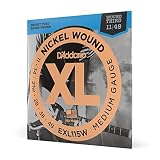D'Addario ダダリオ エレキギター弦 XL Nickel .011-.049 3弦巻き弦 Blues/Jazz Rock EXL115W 【国内正規品】