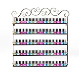 Dazone マニキュアスタンド　マニキュア収納ラック　口紅などの小物も収納できる　５層壁掛け棚　鉄製品