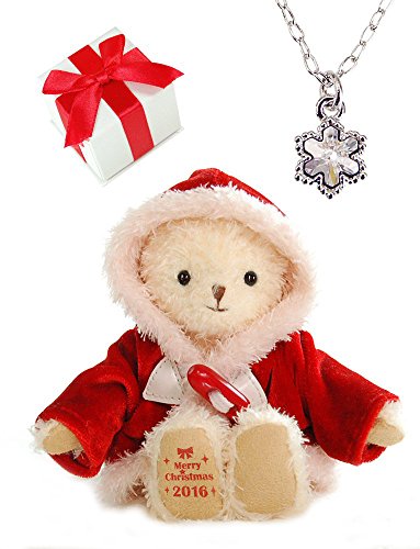 クリスマスプレゼント クリスマスセール　SWAROVSKI ネックレス 人気　ジュエリーギフト【プティルウジュエリーギフト】 プレゼント 彼女 娘 子供　女の子 (クリスタルサンタベア)