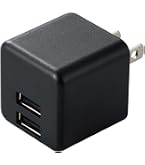 Amazon | エレコム オーディオ用AC充電器/CUBE/1A出力/USB1P/ブラック