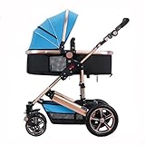 高地の赤ちゃんのベビーカーのライト四輪の折り畳み式の座席は、赤ちゃんのキャリッジに乗ることができます赤ちゃんの赤い車のチャイルド/ 0-36ヶ月/防塵ホイール/大型の収納バスケット/オールシーズンズ使