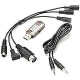 Xiangtat 22 in 1 AIO対応交換用 RC フライトシミュレータケーブル Realflight G7 Phoenix 5 FMS XTR対応ドングル＋ケーブル