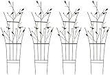 アイアントレリス シェイプフェンス(バード) ハイ 4枚セット 高さ183cm×幅63cm ブラック＆ブロンズ色 SS-IPN-7664-2P