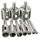 BABAN Diamond Holesaw Drill Bit Hole Saw Set For Cutter Glass Ceramic Marble 6-32mm Pack of 10 [並行輸入