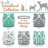 Thirsties Package, Snap Duo Wrap, Woodland Collection Moutain Range, Size 1 by Thirsties