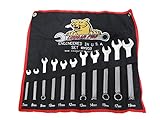 Cougar Pro M950 SAE Full Polish Combination Wrench Set, 3/8" to 1" (11-Piece) [並行輸入品]
