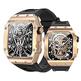 JUSUTEK 2025 業界新登場 豪華有名外観スマートウォッチ Bluetooth通話機能，1.91インチAMOLED全金属腕時計，Smart Watch,IP67防水,300以上文字盤自由設定,運動モード，ミニゲーム，Line/Gmail通知,着信表示,iphone&Android対応，贈り物，日本語対応，日本語説明書付き (銀黒)