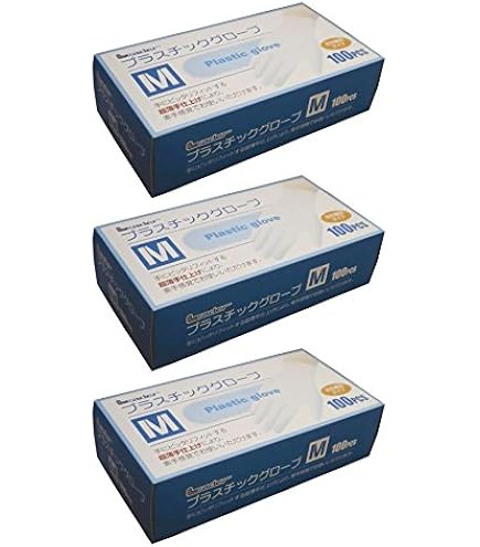 Amazon.co.jp: リーダー プラスチックグローブ Lサイズ 100枚入