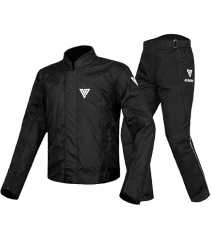 Amazon | DUHAN(ドゥーハン) バイクジャケット&パンツセット ブルー XL