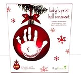 Pearhead Tiny Ideas Baby's Print Ball Ornament Red Gold Marker by Pearhead [並行輸入品]