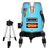 FUKUDA 5ライン レーザー墨出し器+エレベーター三脚セット EK-488 4垂直・1水平 フルライン測定器 オートラインレーザー フクダ 墨出し器 水平器