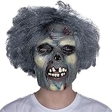 [EnergyPower] ハロウィン・パーティー用マスク ゾンビ 死体 髪の毛がついた超リアルマスク 怖いです！ 悪魔 宇宙人 サタン デーモン ウィッグ お面 仮面 かぶりもの cosplay 変身 変装 Halloweenグッズ コスプレ衣装 フルフェイス クリスマス 仮装大会 学園祭 文化祭 イベント お化け屋敷 お祭り 妖怪 モンスター 怪物 ホラー ジョークアイテム