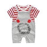 子供服 半袖Tシャツ+サスペンダーパンツ 夏 可愛い柄 男の子 女の子 キッズ 男女兼用 ベビー 可愛い 綿 柔らか 素敵 半袖 上下セット オーバーオール