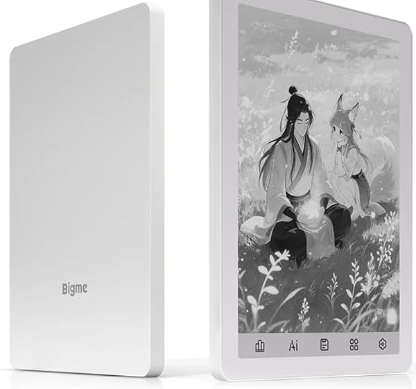 Bigme B6電子書籍リーダー、電子インクスクリーン電子書籍リーダー6インチ電子リーダーデジタル電子ペーパータブレット、4G+64 GB、アンドロイド14、ヘッドライトを調節できるアンドロイドEink電子書籍リーダー装置、オーディオブック付き - 1