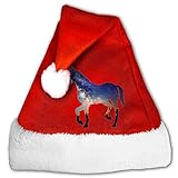 クリスマス サンタ帽 クリスマス プレゼント クリスマスツリー 飾り スター ユニコーン アニマル柄 デザイン プリント スタイル サンタクロース帽子 サンタクロースキャップ コスチューム Mediu