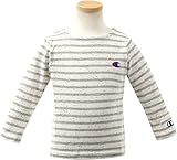 (チャンピオン)Champion ボーダー 長袖Tシャツ【cb5221】90cm グレー