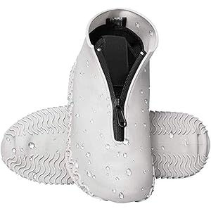 [AJACK] シューズカバー 防水 2019最新版 雨 雪 泥除け 靴カバー 最新防水ファスナー設計 シリコンシューカ…