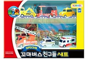 [SET] Tayo The Little Bus ちびっこバス タヨ スペシャル ミニ 6ピース(シツ + アリス + ヌリ + パト + トト + フランク) [並行輸入品]