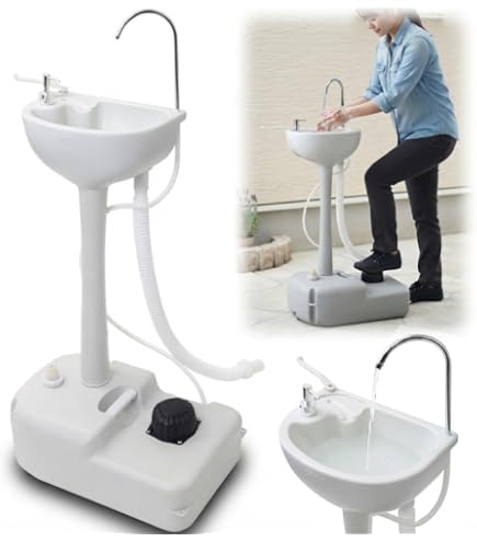 Amazon | Dazzixポータブル洗面台 大型 簡易ポータブル洗面台 30L