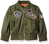 iXtreme Toddler Boys' Tod Poly Twill Flight Jacket with Satin Lining Olive 2T [並行輸入品]