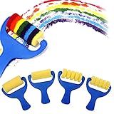 子供へのギフト　?ペイントブラシ 4 本/セット スポンジ ローラー スタンパー　水彩油ガッシュ