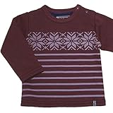 2015年 秋物 un-deco アンデコ 裏シャギー ノルディックプリント 長袖トレーナー エンジ◇95cm