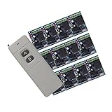 D DOLITY 1CH　ワイヤレス リモコンスイッチ＋リレーレシーバ（12個）　433MHZ