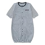 ( チャックル ) chuckle ビビッド ボーダー 新生児 ツーウェイオール ネイビー 50-60cm P5114-00-32