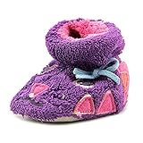 Acorn Easy Critter Kitty ベビー 米国 0-6 Months パープル スリッパ [並行輸入品]