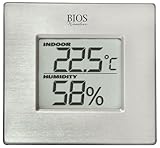 Thermor Bios Indoor Hygrometer with Thermometer (Aluminum Face 3-Inch x 3.125-Inch x 1.5-Inch) [並行輸入