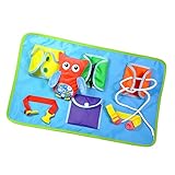 Baoblaze 赤ちゃん　子供　スナップボタン　バックル　ジッパー　靴紐結び　ボタン　ちょうちょ結び　ライフスキル　練習　知育玩具　おもちゃ