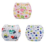 Ochine　3枚組トレーニングパンツ　可愛い柄　通気性が良い　洗い替え　防水TPU　赤ちゃん/幼児に適用　長さ17×幅24×高さ34cm