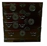 岩谷堂箪笥 北星2号 巾70cm 奥行40cm 高さ75cm 下段引出忍び(隠し箱)付 NO.125