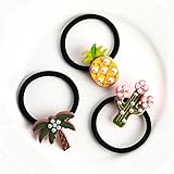 【爱莉セレクトショップ】★全3枚セット！ヘアゴム ヘアアクセサリー リボン 髪飾り 髪ゴム キッズ ジュニア 子ども ガールズ 女の子 ヘアゴム （ラブリーシェイプのヘアアクセサリー）