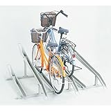ダイケン　傾斜式サイクルスタンド　KS-C286型（6台用）　280mmピッチ オータムグレー