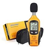 小型デジタル騒音計　RISEPRO 30dB ~ 130 dB 高い精度音圧計　防風スポンジ付き A5サイズ　HT-80A
