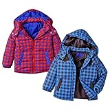 ベビー服 男の子 フルジップ タフタジャケット アウター Moujonjon ムージョンジョン チェック柄 刺繍 コーデュロイ切替 男児 ベビー (1.レッド/95cm)