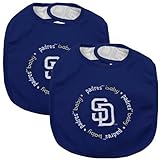 Baby Fanatic Team Color Bibs, SD Padres, 2-Count by Baby Fanatic [並行輸入品]