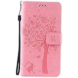 OMATENTI Samsung Galaxy Note 5 ケース, 100％手作り 高級PUレザー ケース 手帳型 保護ケース カード収納ホルダー付き 横置きスタンド機能付き マグネット式 Sam