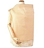 ポーチェ(pouche) 授乳ケープ ギンガムチェック (オレンジ)