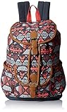 Trailmaker Big Girls Allover Print Drawstring Backpack, Coral, One Size [並行輸入品]