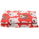 ノーブランド品 ベビー　新生児　モスリン　コットン　二層　ブランケット　ラップ　毛布　バスタオル　おくるみ　柔らかい　快適　ソフト　全7パタン選べる - レッドベア