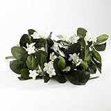 トリオの美しい人工Stephanotis Bushes forホームインテリア、花柄、配置およびEmbellishing
