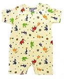 マックザヤック(Mak the yak) 半袖 カバーオール ロンパース (ゾウ) 6-12M（80cm） 【ラッピング選べます】 出産祝い ベビー服 男の子 女の子 新生児 ギフト プレゼント NY