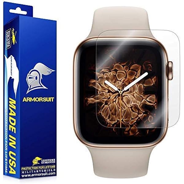 Apple Watch 40mm Screen Protector, [DOME GLASS] Liquid Adhesive for Full  Coverage Tempered Glass [NO UV Light Included] and Protection by Whitestone  for Apple Watch 4 and 5 - Kit ONLY: Screen