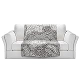 ブランケットウルトラソフトFuzzy 4サイズ！DIANOCHEデザインからby Catherine Holcombe ArcticライトマップホームDecor Unique Designer芸術的ス