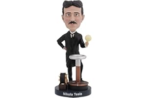 Royal Bobbles 暗闇で光る電球とニコラ・テスラのボブルヘッド