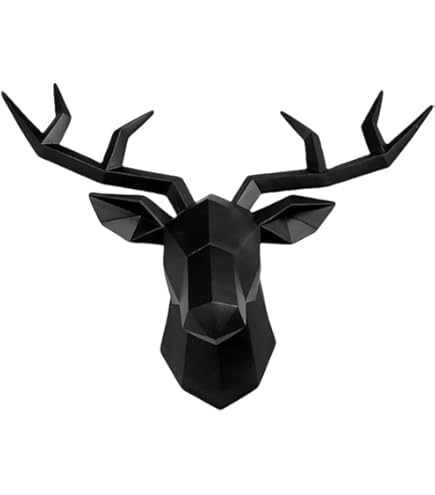 Amazon.co.jp: Near and Deer フェイク剥製 鹿の頭蓋骨 壁マウント