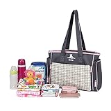 Javababy マザーズバッグ トートバッグ 大容量 ママバッグ 軽量 おむつ替えシート付 ベビー用品収納 メテオ（ピンク）